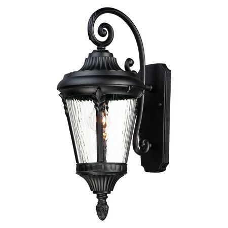 Maxim Sentry 1-Light Outdoor Wall Sconce 3054WGBK